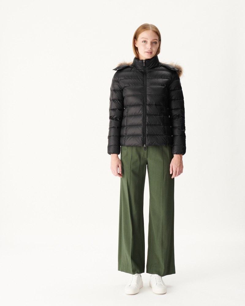 JOTT Luxury Extreme Cold Hooded Ženske Donje Jakne Crne | FVF-9864