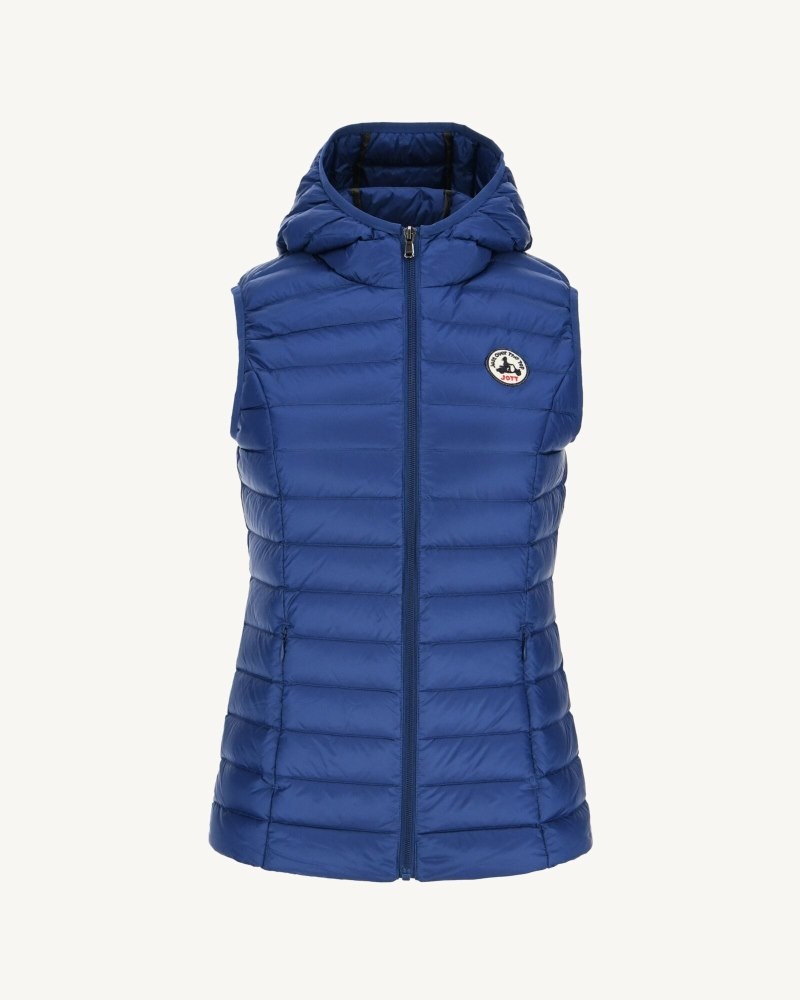 JOTT Mali Light Sleeveless Ženske Podstavljene Jakne Tamno Plave | IGJ-3043