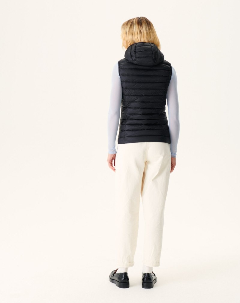 JOTT Mali Light Sleeveless Ženske Podstavljene Jakne Crne | VHB-9856