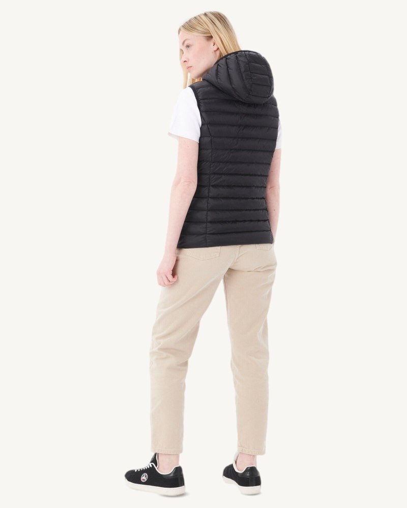 JOTT Mali Light Sleeveless Ženske Podstavljene Jakne Crne | VHB-9856