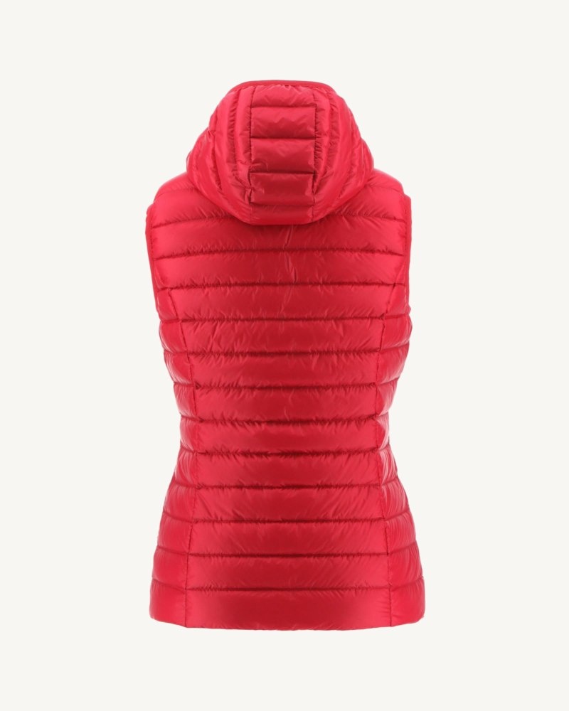 JOTT Mali Light Sleeveless Ženske Podstavljene Jakne Crvene | ZCX-0364