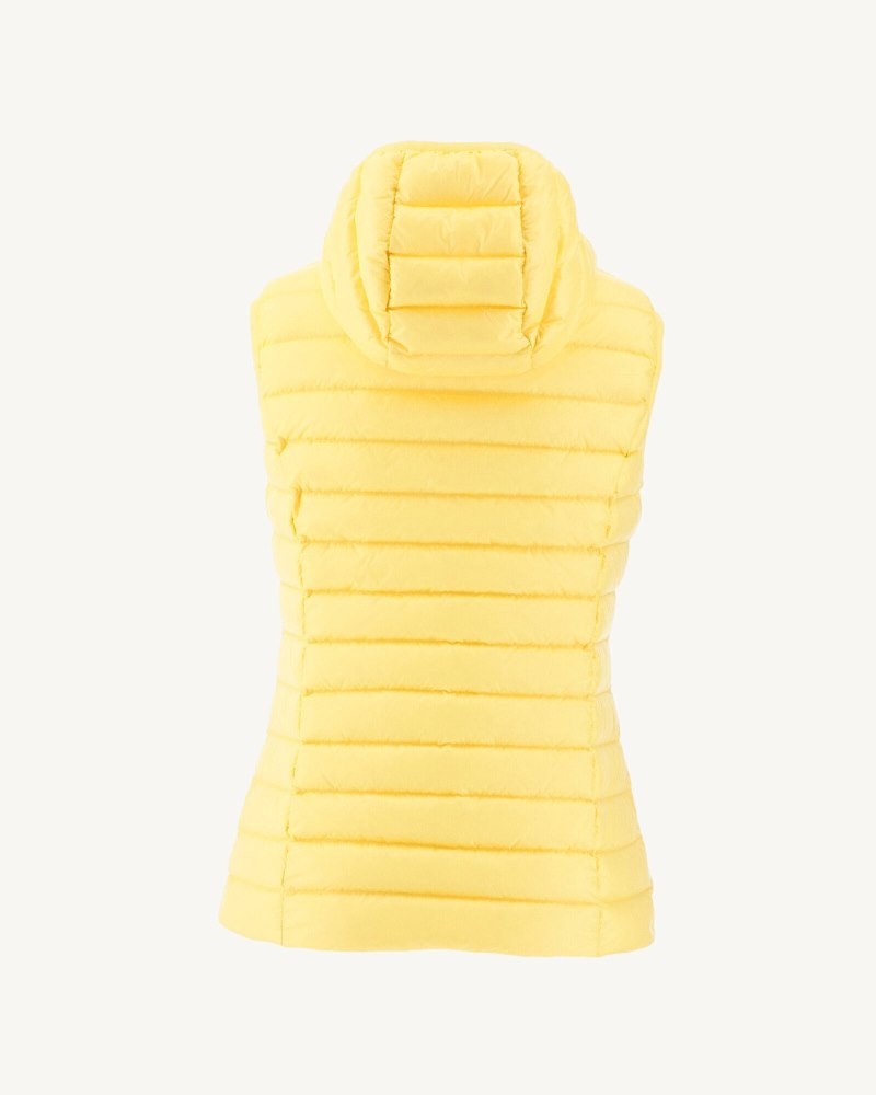 JOTT Mali Lightweight Sleeveless Ženske Podstavljene Jakne Svijetlo Žute | GII-6601