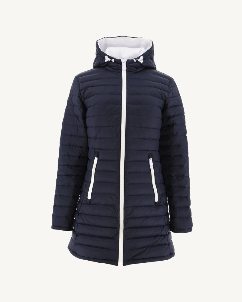 JOTT Moscow Reversible Ženske Donje Jakne Bijele Tamnoplave | MXY-5689