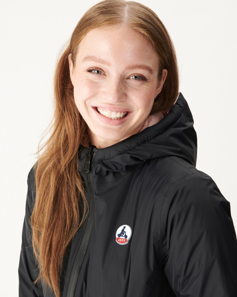 JOTT Moscow Reversible Ženske Donje Jakne Crne Svijetlo Roze | GHV-2338