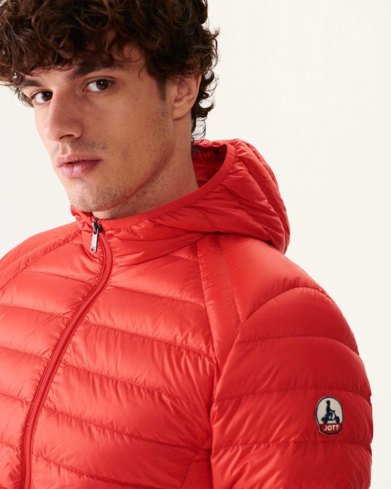 JOTT Nico Light Hooded Muške Donje Jakne Crvene | WTR-8127