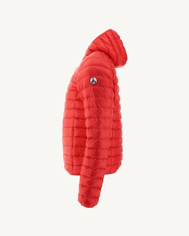 JOTT Nico Light Hooded Muške Donje Jakne Crvene | WTR-8127