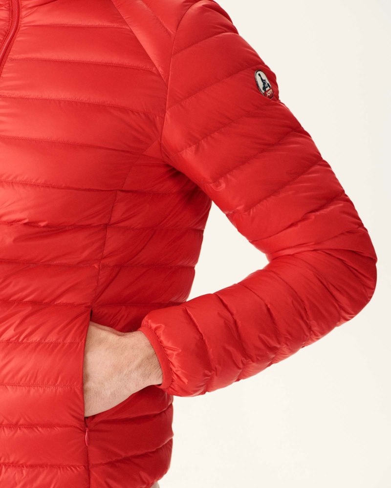 JOTT Nico Light Hooded Muške Donje Jakne Crvene | WTR-8127