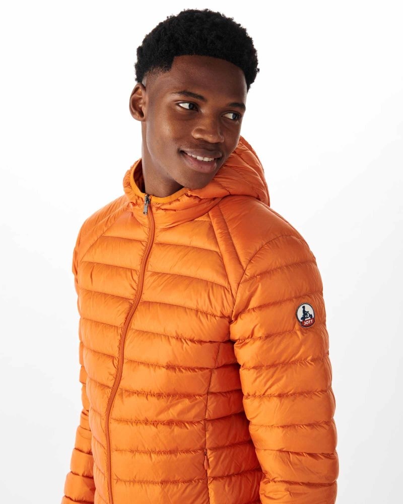 JOTT Nico Lightweight Hooded Muške Donje Jakne Narančaste | VKH-4689