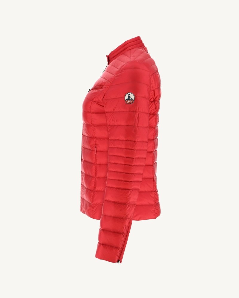 JOTT Nina Lightweight Ženske Podstavljene Jakne Crvene | MQS-7699