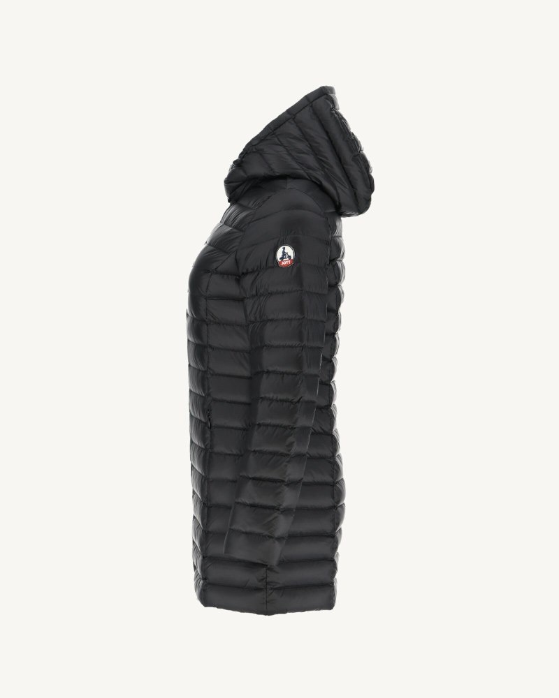 JOTT Nour Hooded Ženske Pufer Jakne Crne | OID-8236