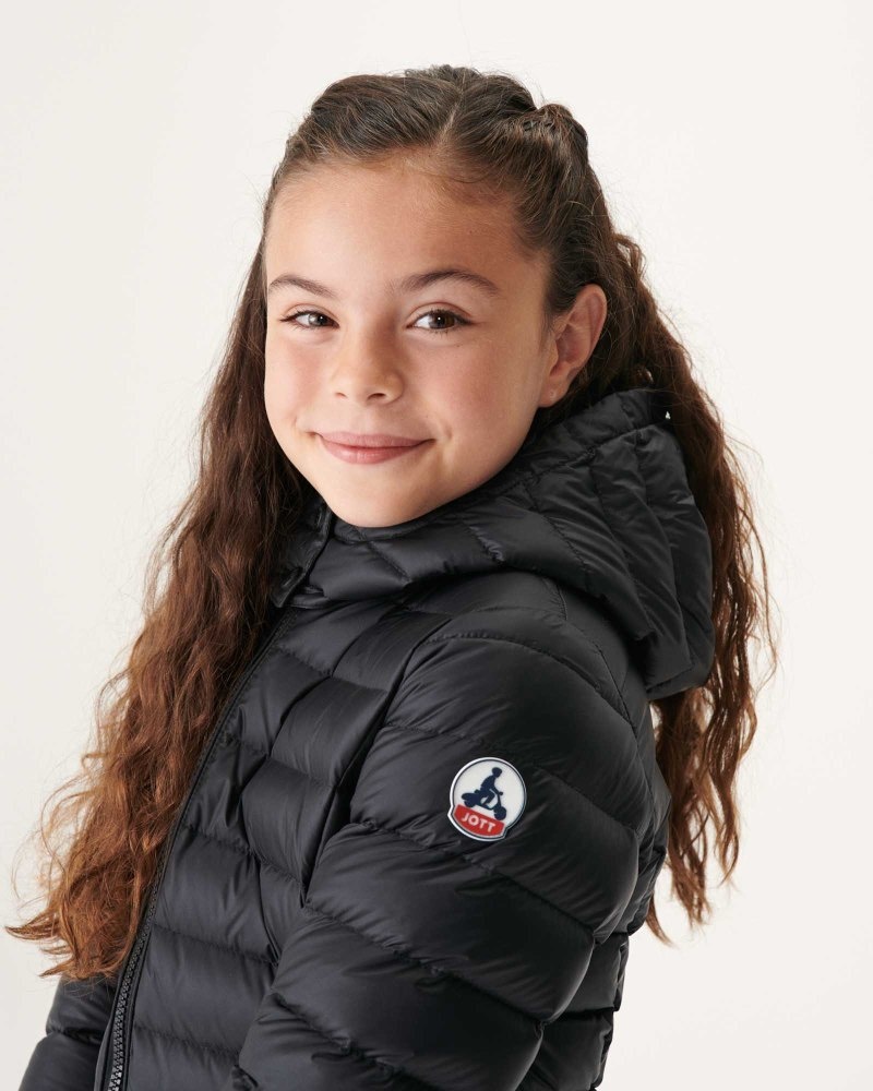 JOTT Opal Grand Cold Hooded Dječje Donje Jakne Crne | CVW-4859