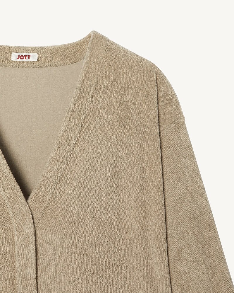 JOTT Pamplona Long Sleeve Ženske Kardigan Bež | HLN-1523