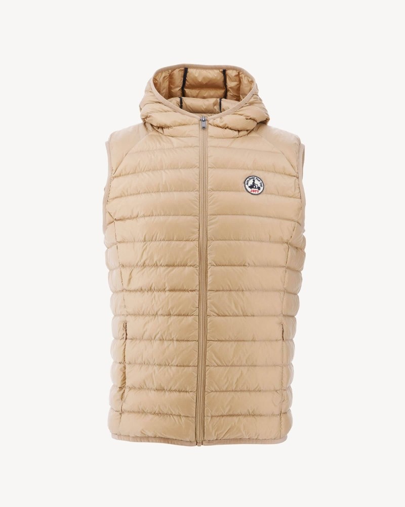 JOTT Pat Hooded Sleeveless Muške Donje Jakne Bež | OZX-5118