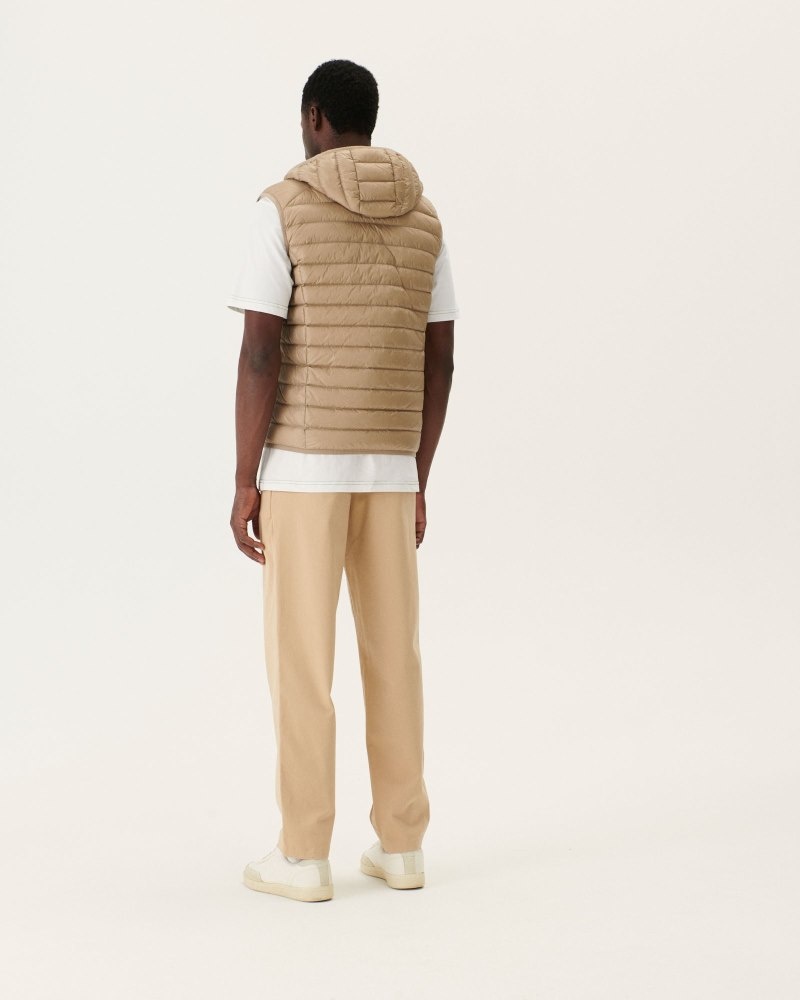 JOTT Pat Hooded Sleeveless Muške Donje Jakne Bež | OZX-5118