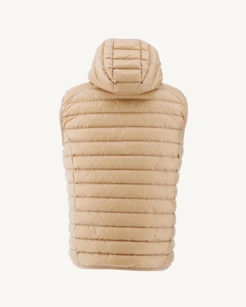 JOTT Pat Hooded Sleeveless Muške Donje Jakne Bež | OZX-5118