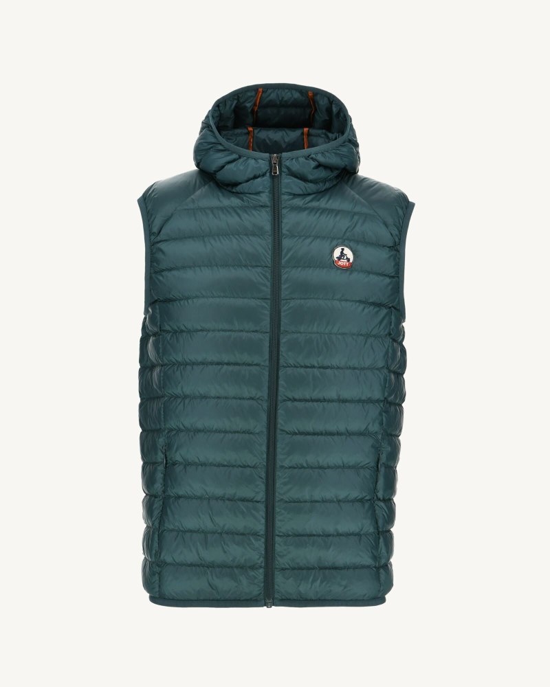 JOTT Pat Sleeveless Hooded Muške Donje Jakne Tamno Zelene | JXP-9497