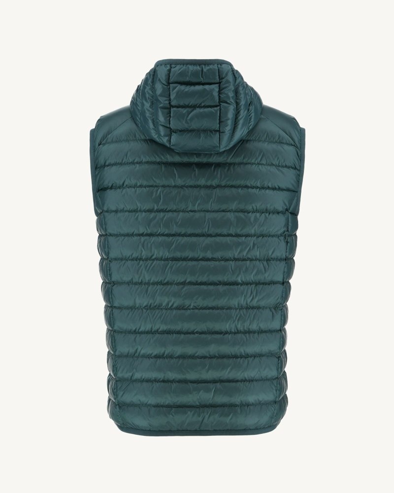 JOTT Pat Sleeveless Hooded Muške Donje Jakne Tamno Zelene | JXP-9497