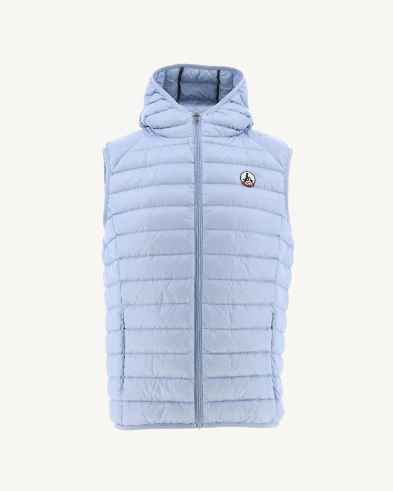 JOTT Pat Sleeveless Hooded Muške Podstavljene Jakne Svijetlo Plave | LLG-6552