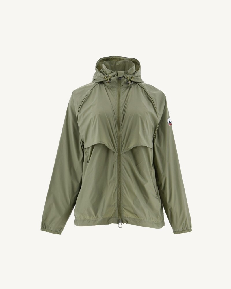JOTT Scirocco Hooded Ženske Vjetrovka Svijetlo Kaki Boja | IVQ-0346