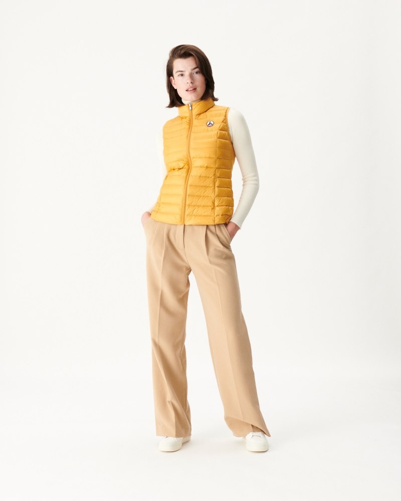JOTT Seda Light Sleeveless Ženske Donje Jakne Boje Senfa | TLP-4838