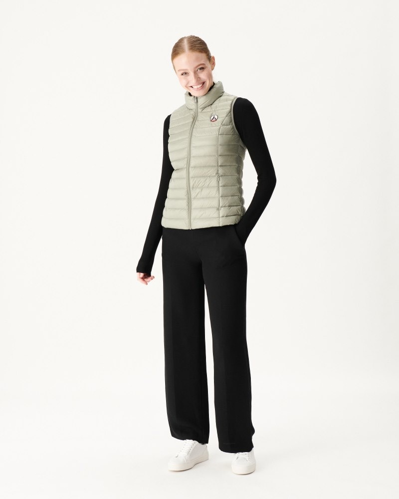 JOTT Seda Light Sleeveless Ženske Donje Jakne Sive Zelene | CDJ-6072