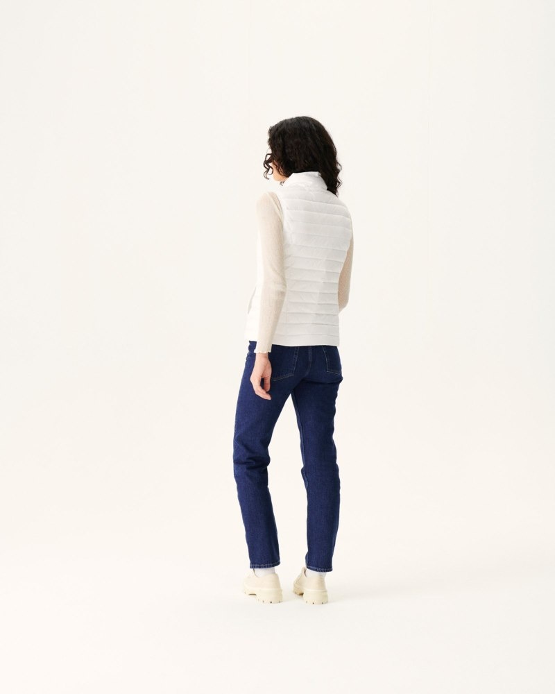 JOTT Seda Light Sleeveless Ženske Podstavljene Jakne Bijele | ZAB-2785