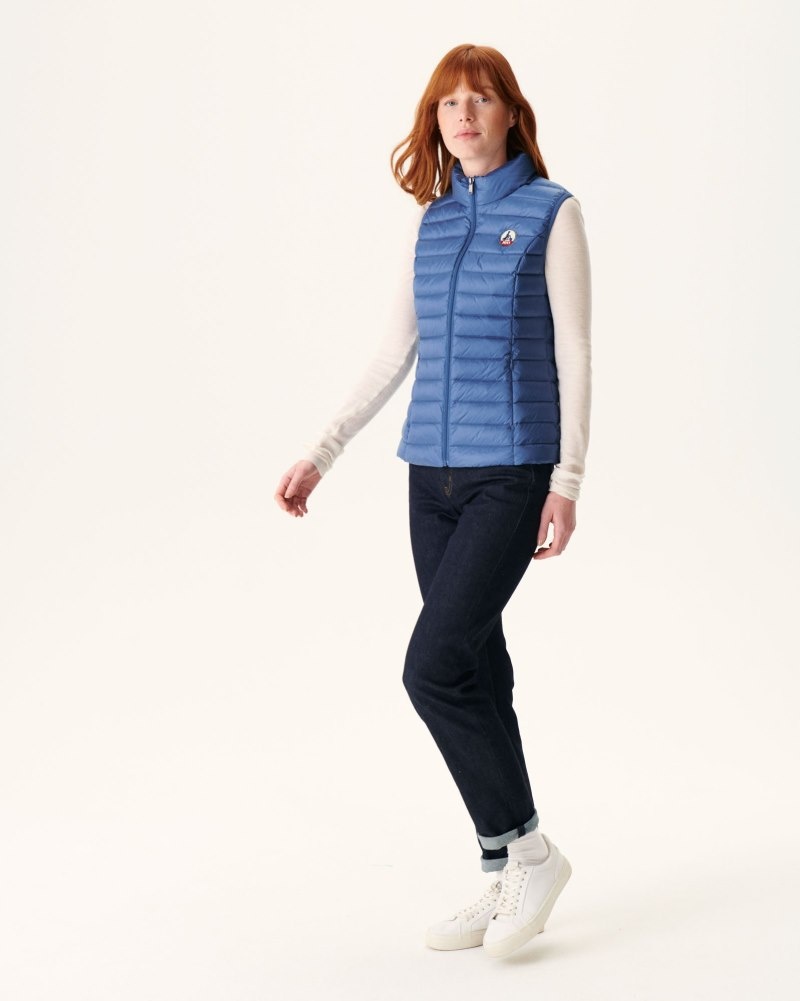 JOTT Seda Light Sleeveless Ženske Podstavljene Jakne Plave | BDK-9817