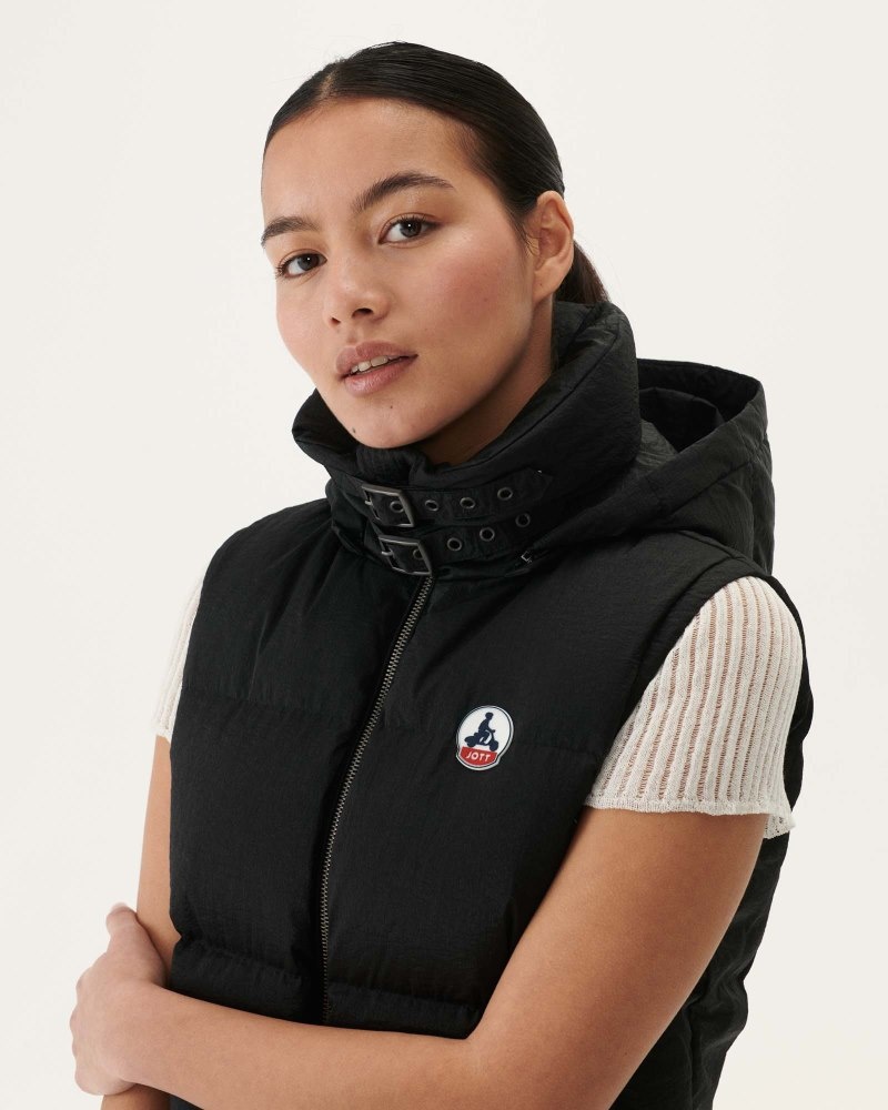 JOTT Sevilla Extreme Cold Sleeveless Ženske Donje Jakne Crne | CNT-4344