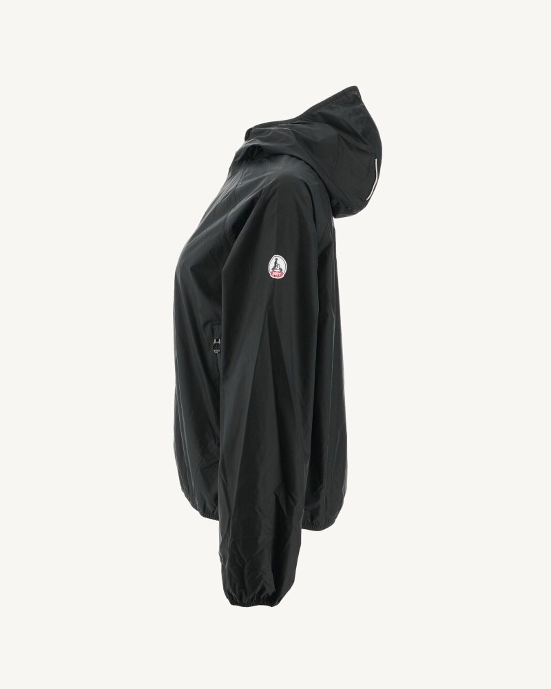 JOTT Singapore Packable Waterproof Ženske Jakne Crne | PUY-4672
