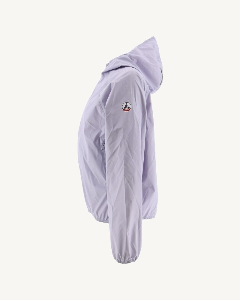 JOTT Singapore Pastel Mauve Hooded Waterproof Ženske Jakne Ljubičaste | BSB-3807