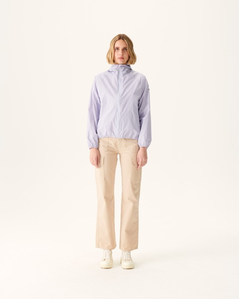 JOTT Singapore Pastel Mauve Hooded Waterproof Ženske Jakne Ljubičaste | BSB-3807