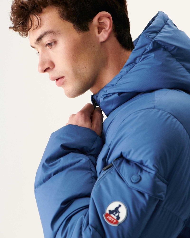 JOTT Toledo Great Cold Hooded Muške Donje Jakne Plave | WFU-6365