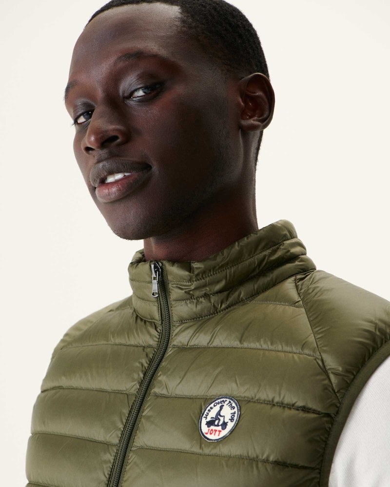 JOTT Tom Sleeveless Muške Donje Jakne Maslinasto Zelene | BOV-5714