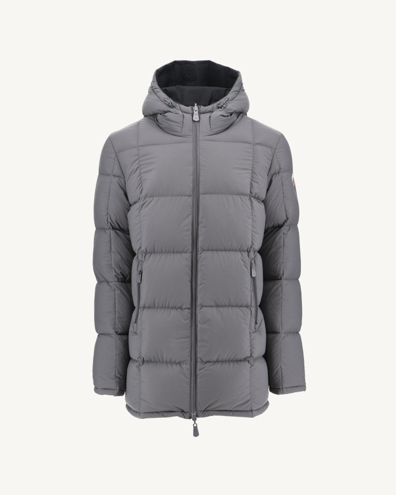 JOTT Toronto Reversible Extreme Cold Hooded Muške Donje Jakne Crne Tamno Sive | VOU-1751