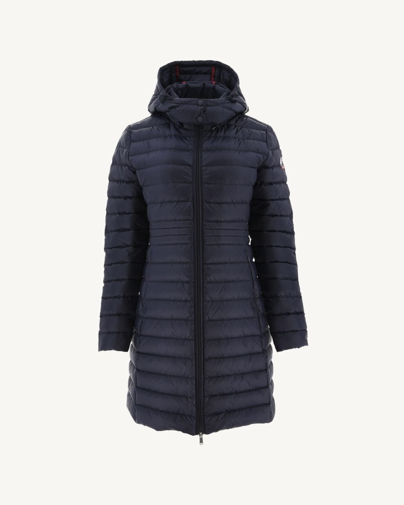JOTT Vero Long Hooded Ženske Pufer Jakne Tamnoplave | SFA-9943