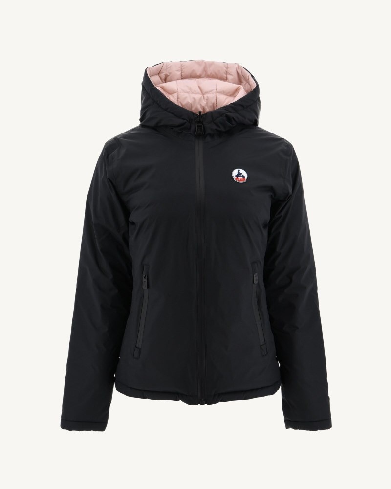 JOTT Vienne Reversible Ženske Donje Jakne Crne Svijetlo Roze | PQW-7524