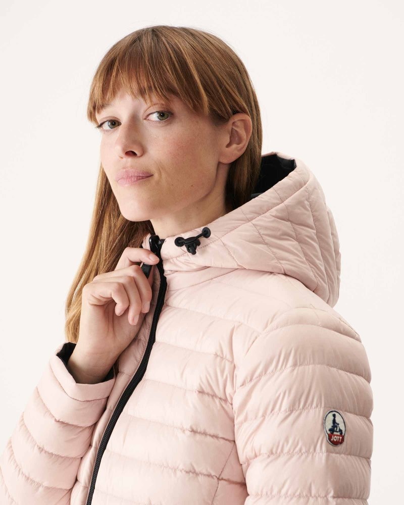JOTT Vienne Reversible Ženske Donje Jakne Crne Svijetlo Roze | PQW-7524