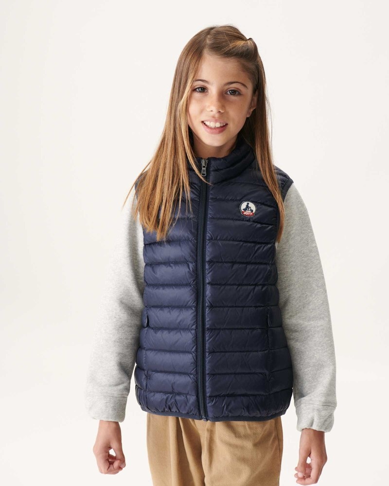 JOTT Zoe Sleeveless Dječje Donje Jakne Tamnoplave | MUR-6613