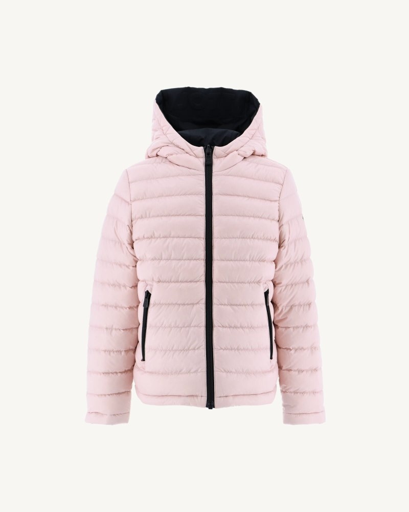 JOTT Zurich Reversible Hooded Dječje Donje Jakne Crne Svijetlo Roze | WLK-3775