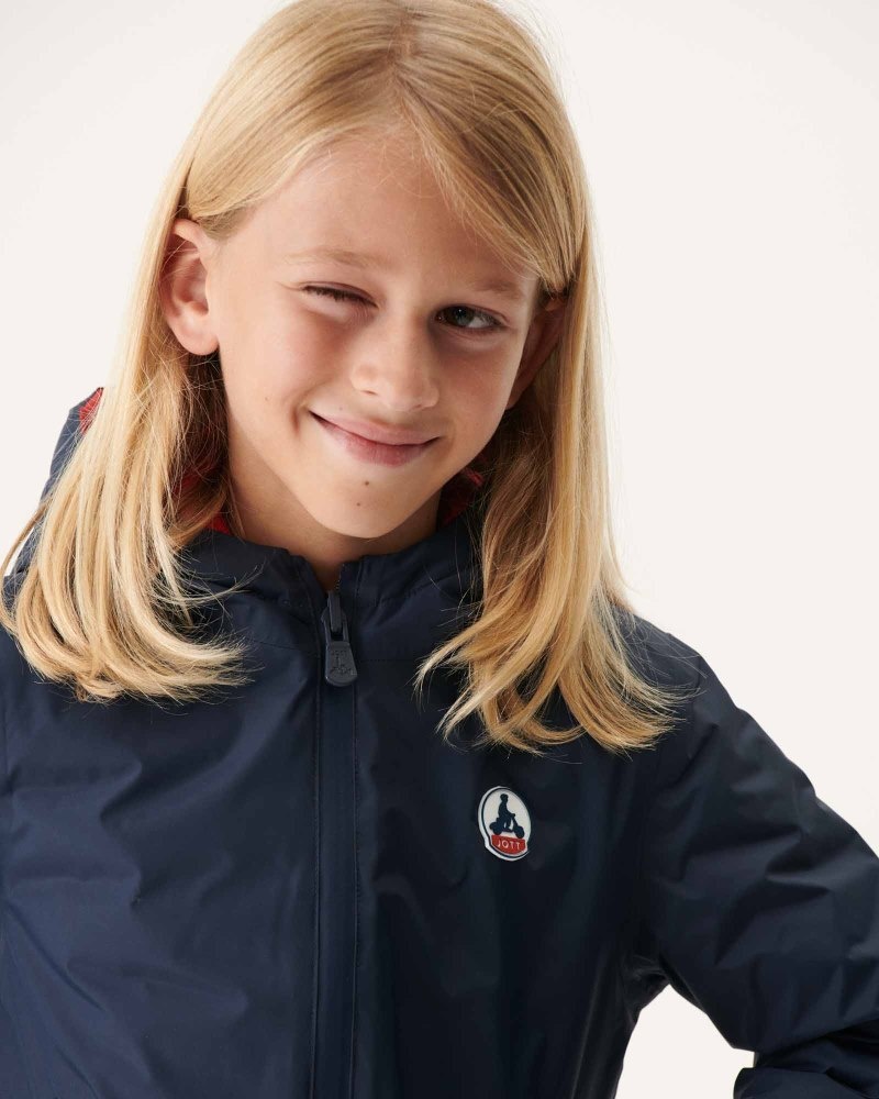 JOTT Zurich Reversible Hooded Dječje Donje Jakne Tamnoplave Crvene | GAI-8694